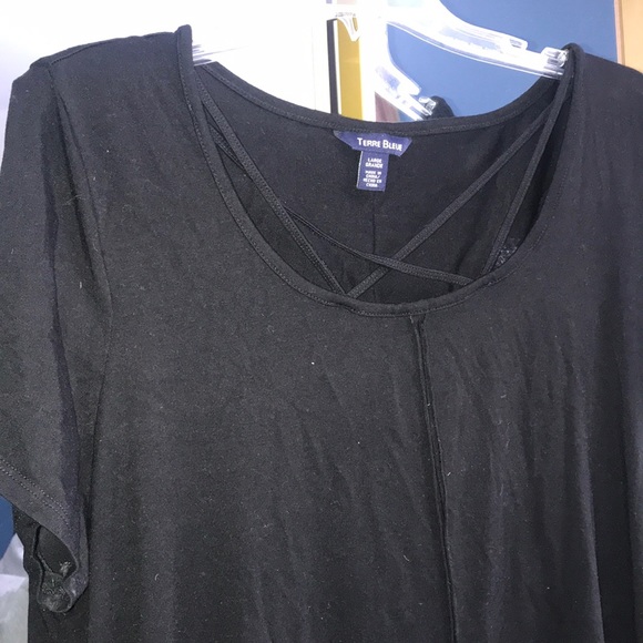 Short Black Cross dress - Picture 2 of 3